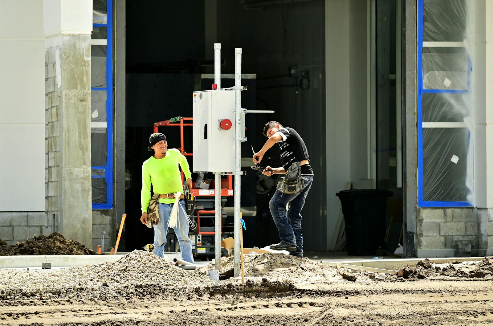 Workers on Street